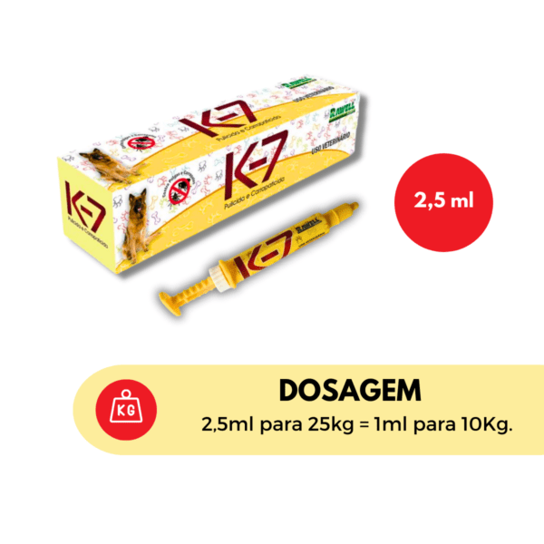 K-7 Cães 2,5ml - Carrapaticida - Image 2