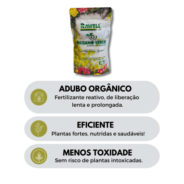 Organo Verde 200g  – Adubo Orgânico - Image 4